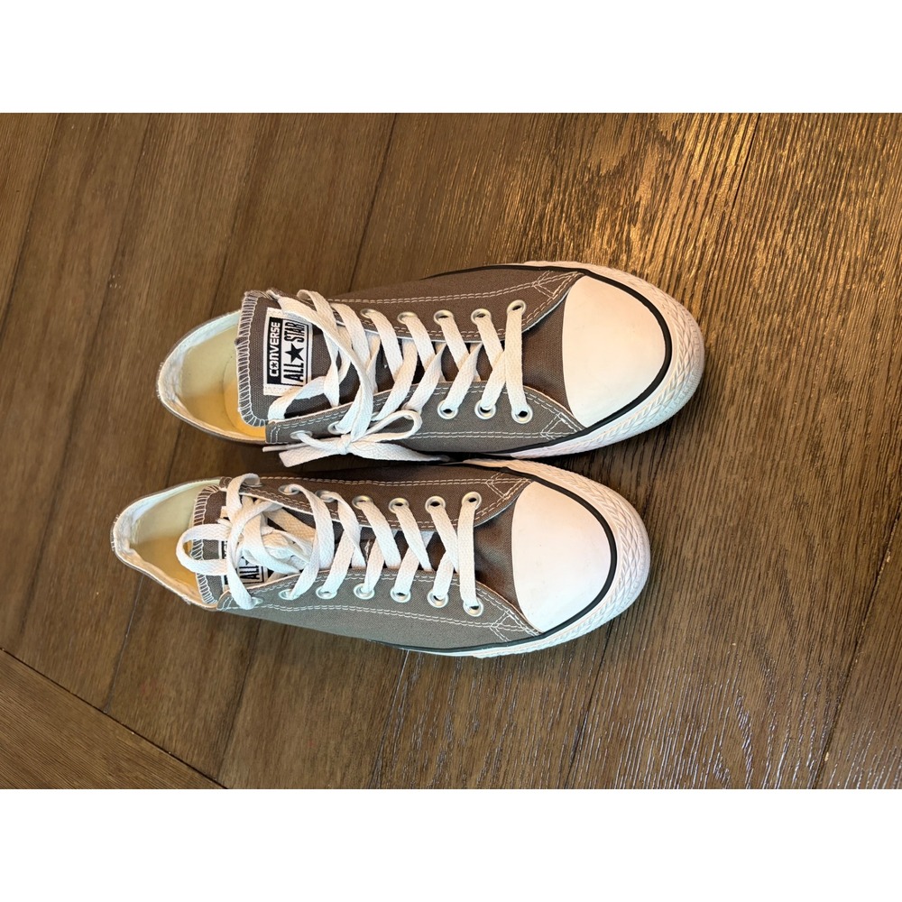 Converse Chuck Taylor All Star Mens 10.5 Charcoal Grey Low Top Canvas Sneakers